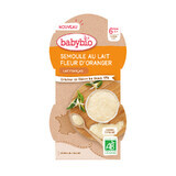 Biologisch grijs dessert met melk en sinaasappelbloesem, 2 x 100 g, BabyBio