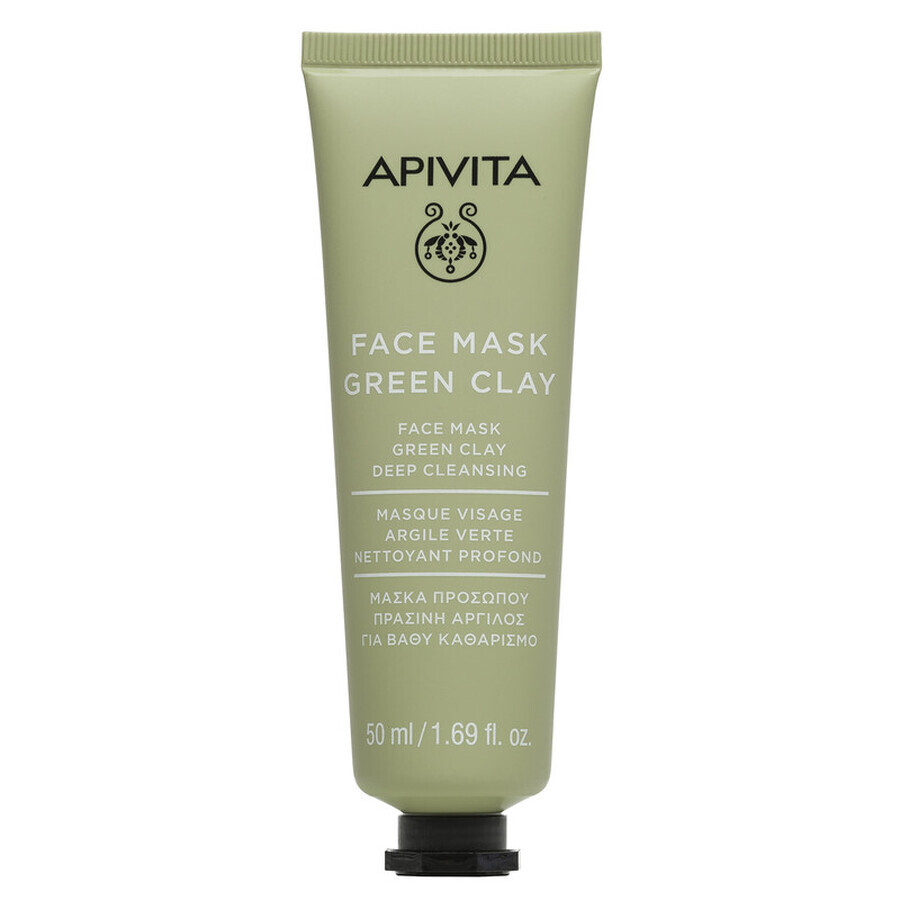 Masque de soin profond à l'argile verte, 50 ml, Apivita