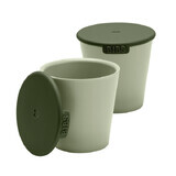 Lot de 2 tasses pour bébé, Sage, Bavoirs