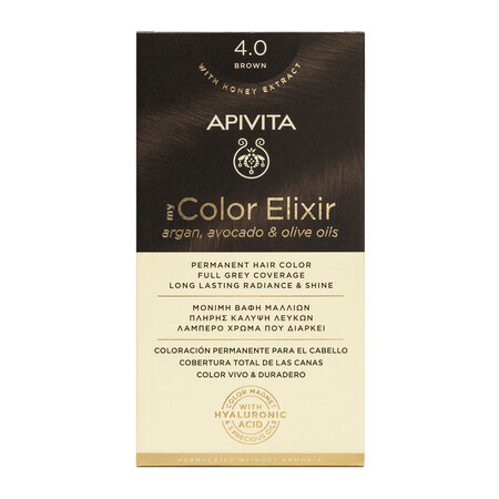 Tinte My Color Elixir, tono 4.0, Apivita