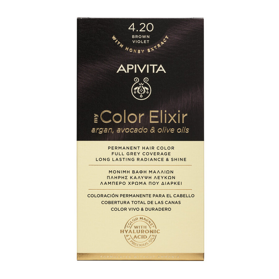 My Color Elixir hair dye, shade 4.2, Apivita