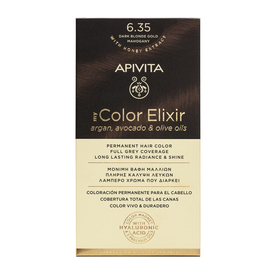 Teinture My Color Elixir, nuance 6.35, Apivita