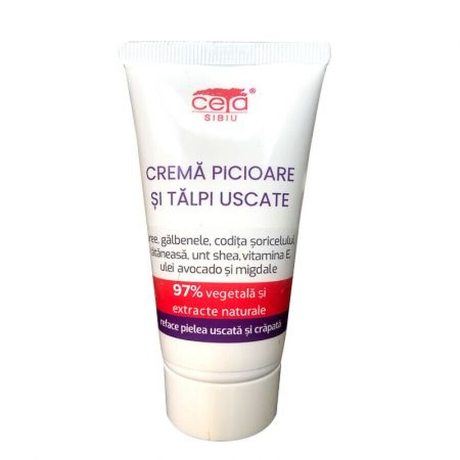 Creme für trockene Füße und Fußsohlen, 50 ml, Ceta Sibiu