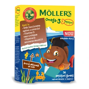Omega-3 colasmaak, 36 gummies, Möller’s
