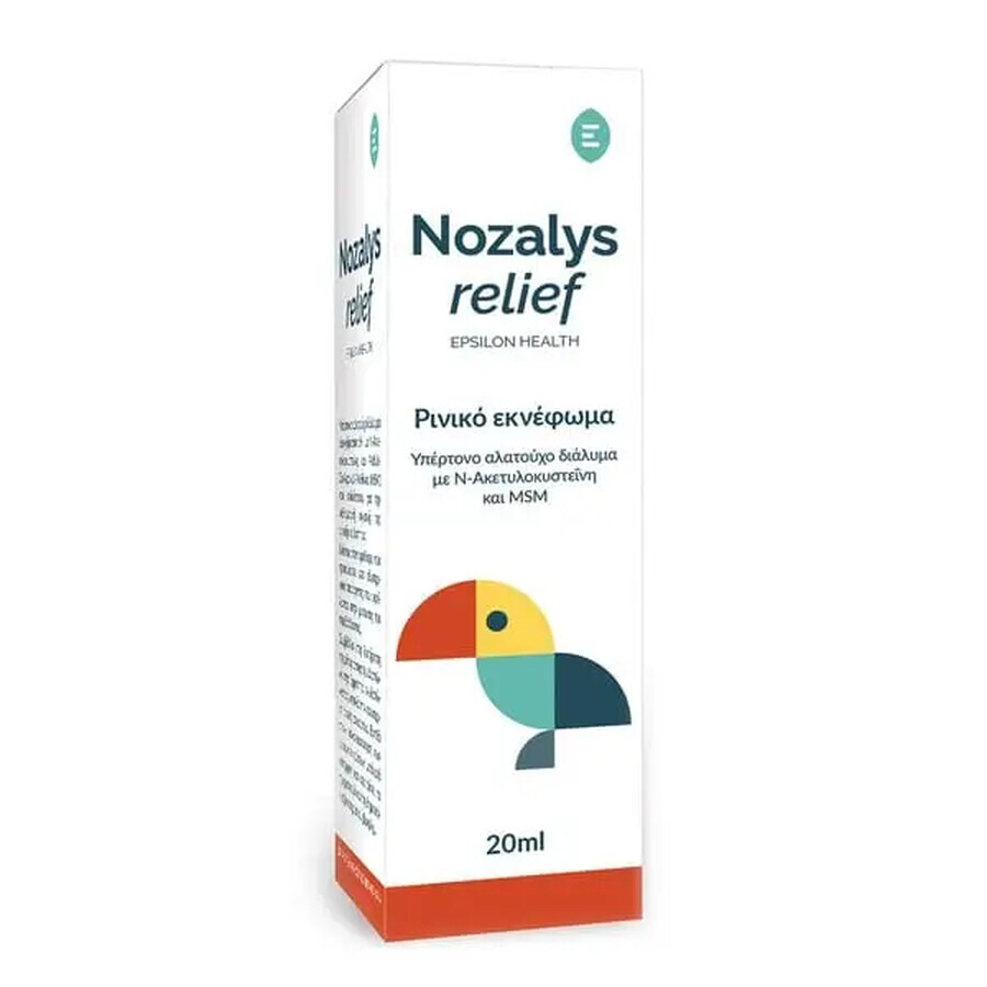 Spray nazal Nozalys relief, 20 ml, Epsilon Health