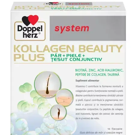 Kollagen System Beauty Plus, 10 flacons, Doppelherz