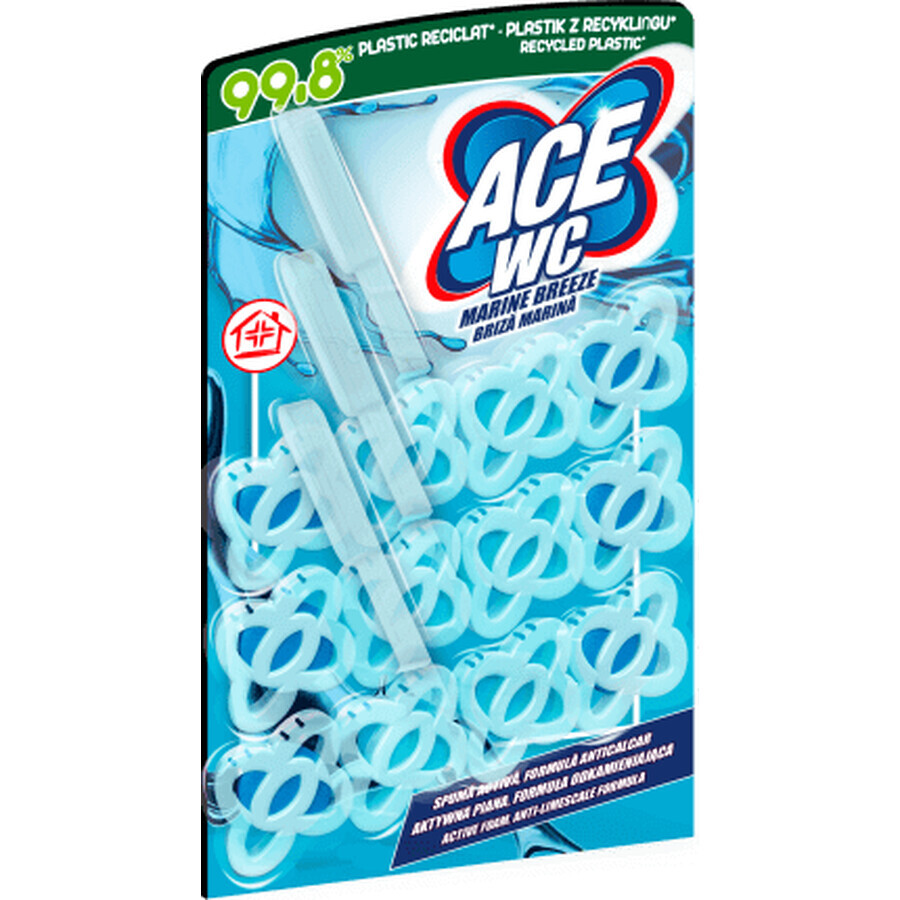 ACE Sea Breeze Toilet Freshener 3x48g, 3 pcs.