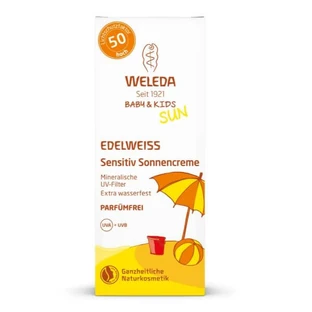 Sun protection cream with cornflower SPF 50 Sensitive Sun, 50 ml, Weleda