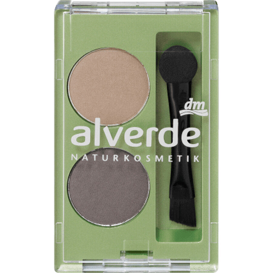 Alverde Naturkosmetik Eyebrow blush duo, 1,6 g