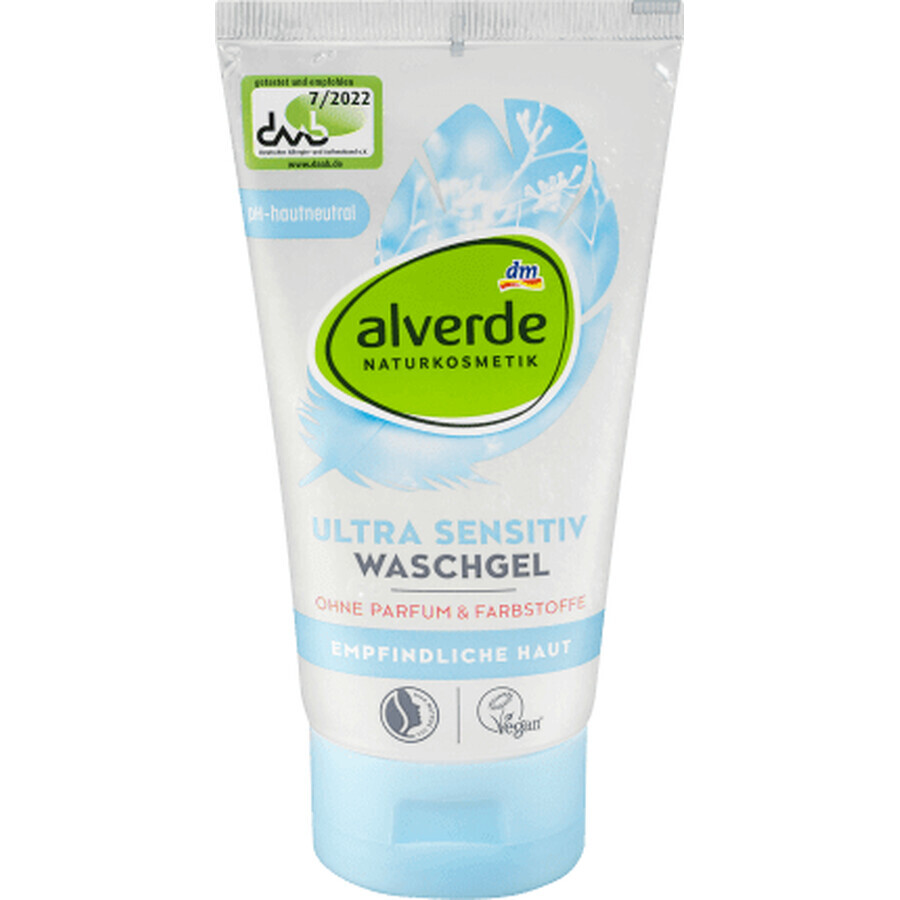 Alverde Naturkosmetik gel detergente ultra sensibile, 150 ml