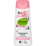 Alverde Naturkosmetik Latte detergente alla rosa, 200 ml