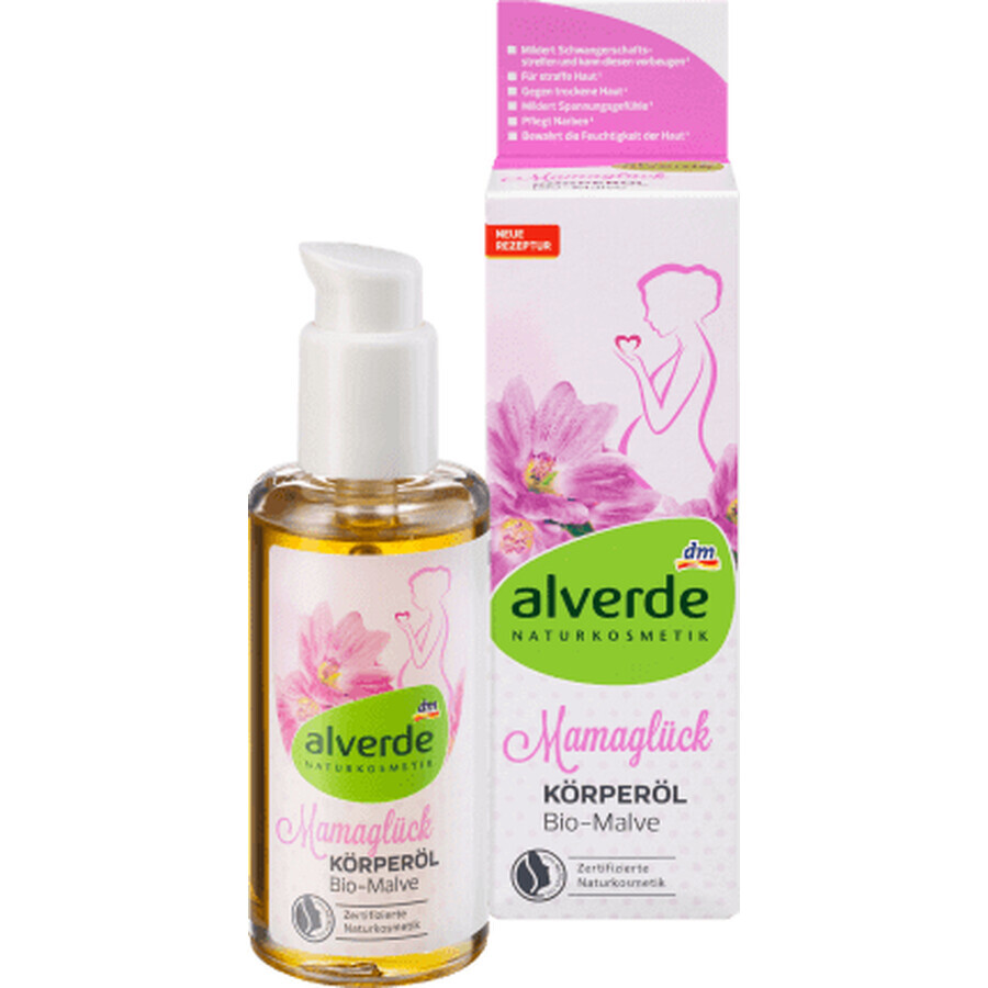 Alverde Naturkosmetik Mamaglück olio corpo ecologico, 100 ml