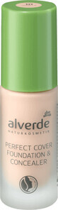 Alverde Naturkosmetik Perfect Cover foundation &amp;amp; concealer 10, 20 ml