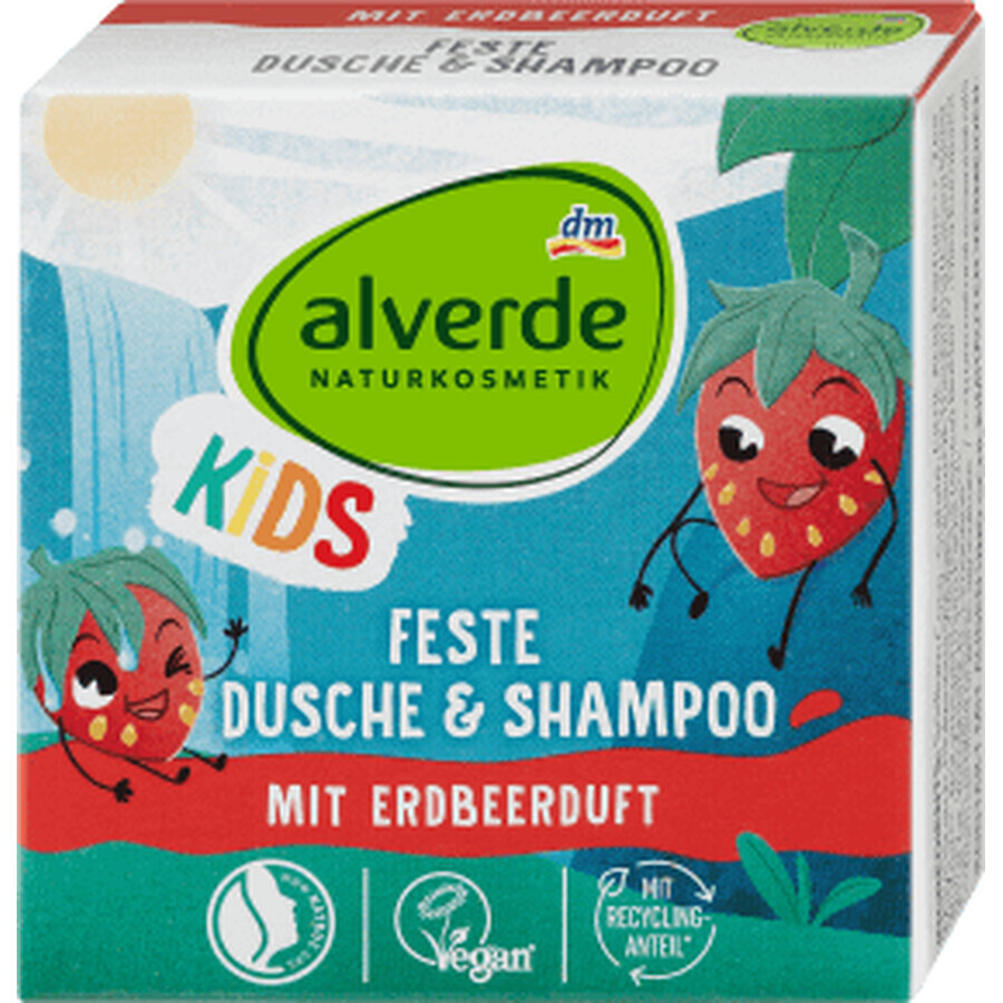 Alverde Naturkosmetik Douchezeep &amp; shampoo voor kinderen, 60 g