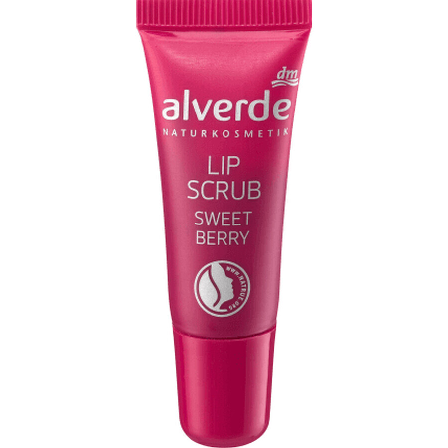 Alverde Naturkosmetik Gommage aux baies sucrées pour les lèvres, 8 ml