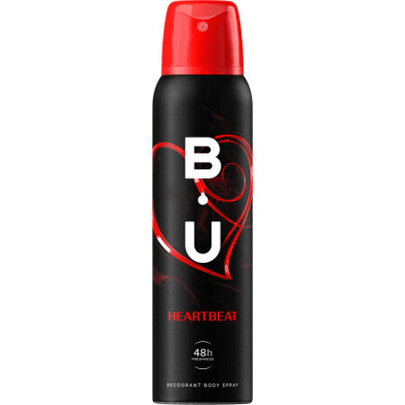 B.U. HEARTBEAT Déodorant en spray pour le corps, 150 ml