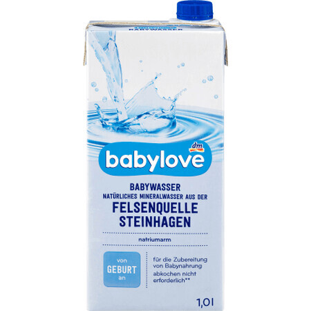 Babylove Apă pentru bebeluși, 1 l