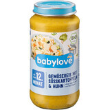 Babylove Kip en Zoete Aardappel Rijst Menu ECO, 12+, 250 g