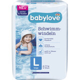 Babylove zwemluier, maat L, 12 stuks