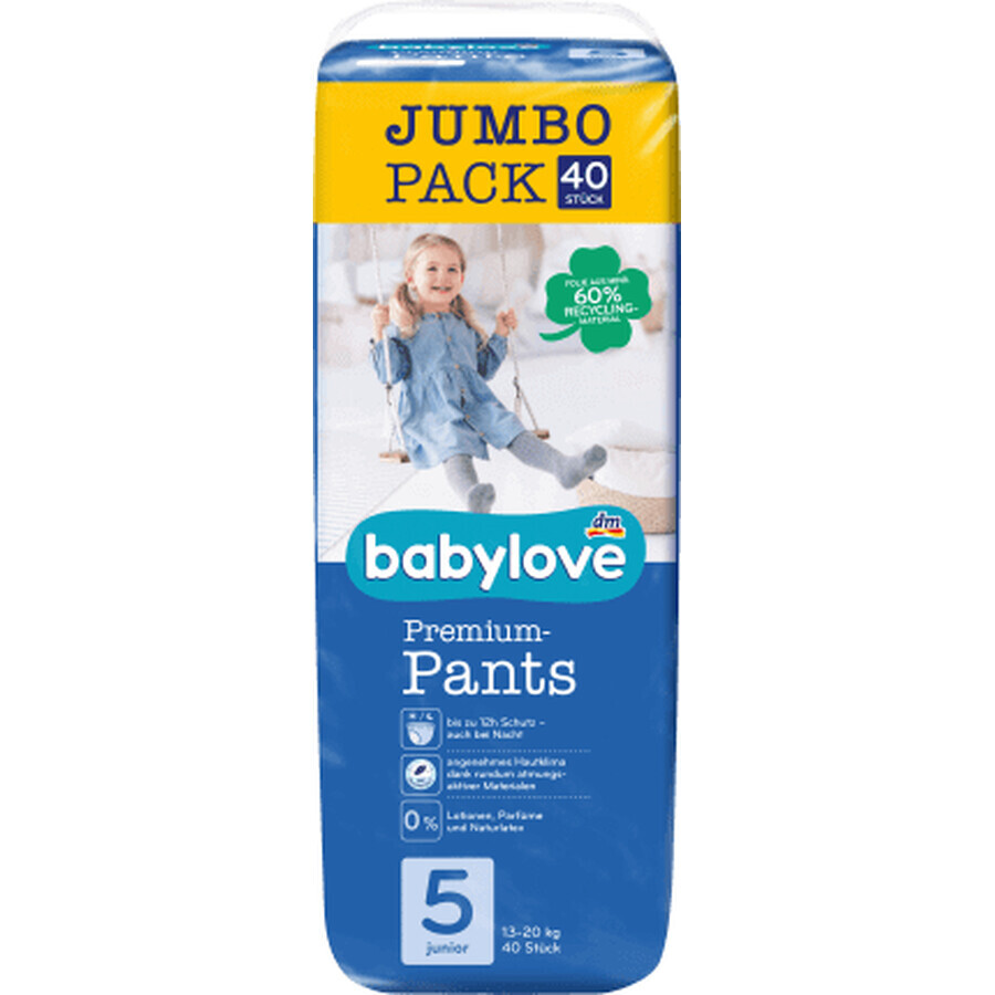 Pannolini Babylove Panty taglia 5, 40 pz