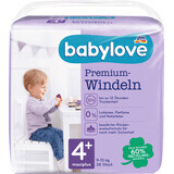 Babylove Premium luiers nummer 4+, 38 stuks