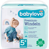 Babylove Premium Luier Nummer 5+, 34 stuks