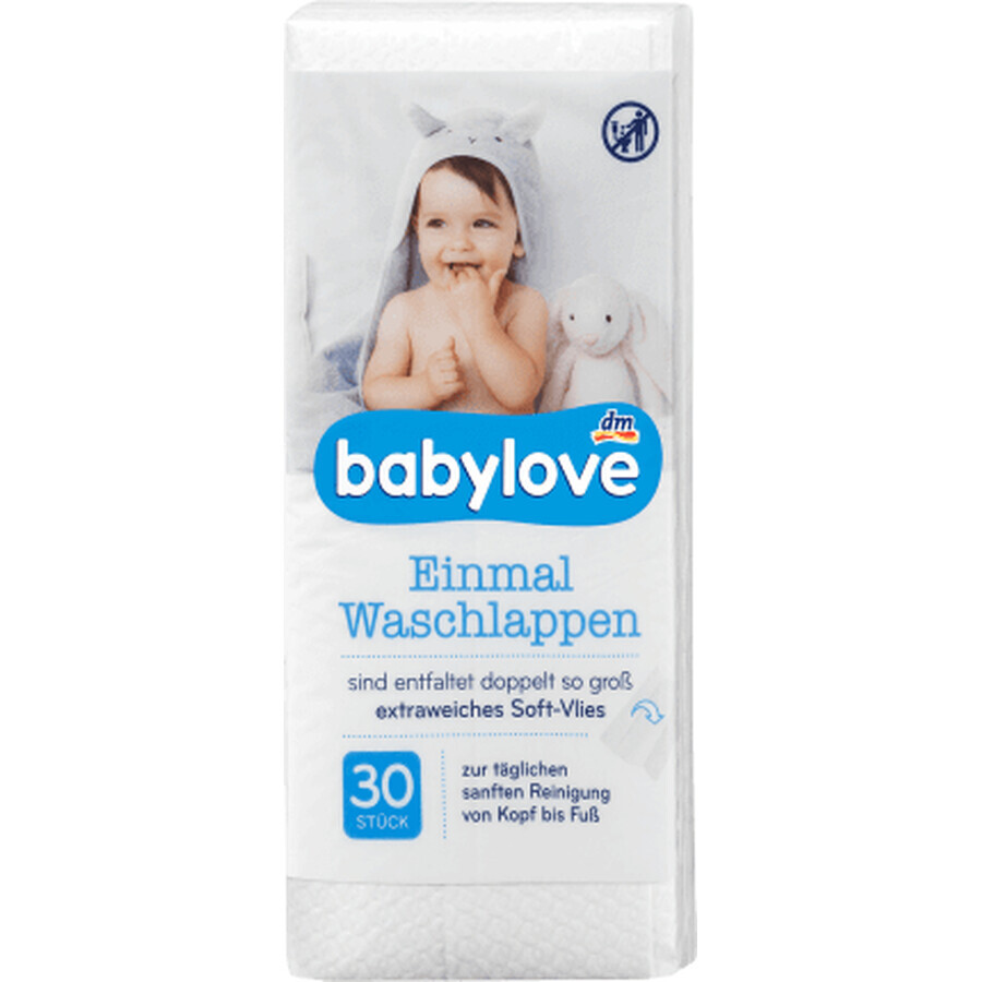 Babylove Wegwerpdoekjes, 30 stuks