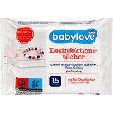 Babylove Desinfectiedoekjes, 15 stuks