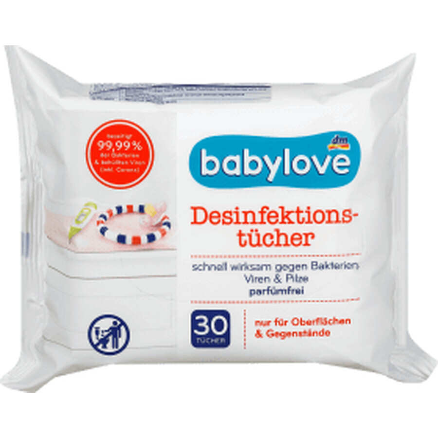 Babylove Desinfektionstücher, 30 Stk