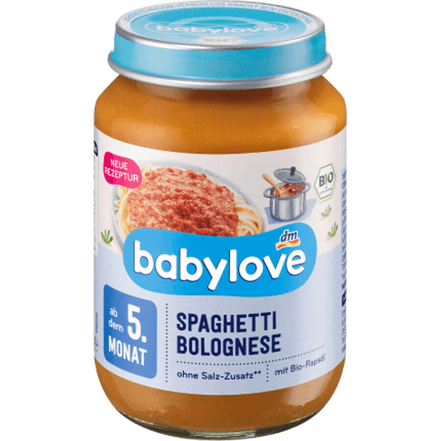 Babylove Spaghetti bolognese 5+, 190 g