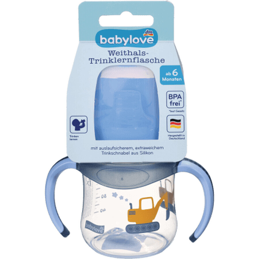 Babylove Babyflasche mit Griffen, ab 6 Monaten, 150 ml