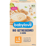 Babylove Pap 3 granen 6+, 400 g