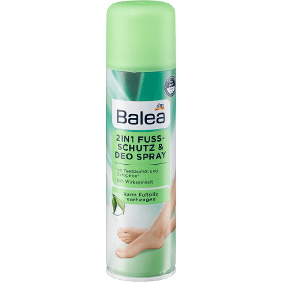 Balea 2in1 déodorant et spray de protection des pieds, 200 ml