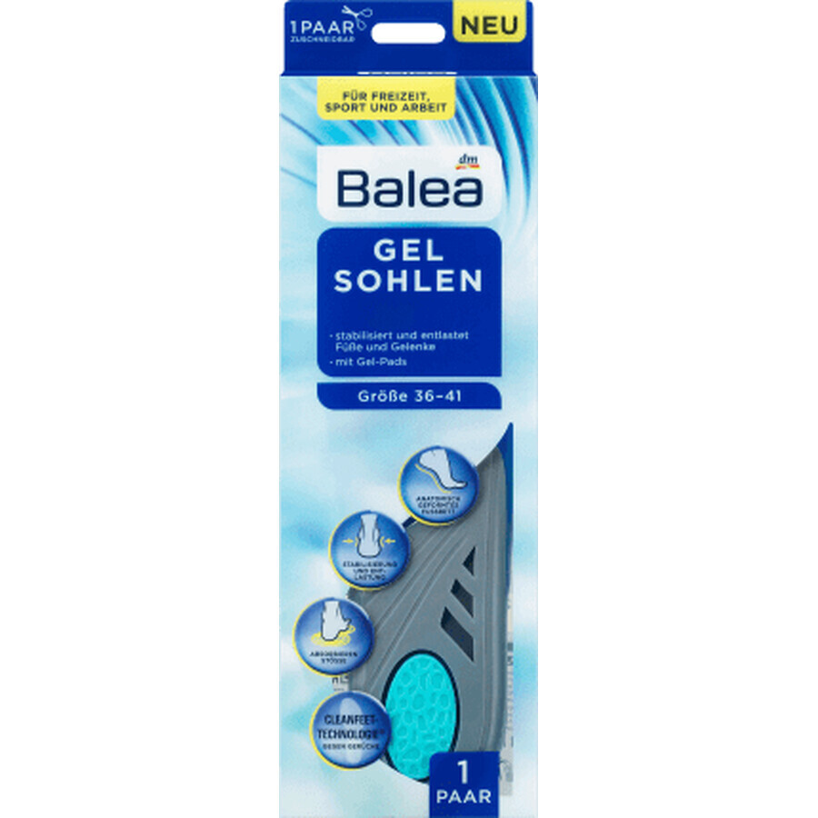 Balea Gel shoe lashes 36/41, 1 pièce