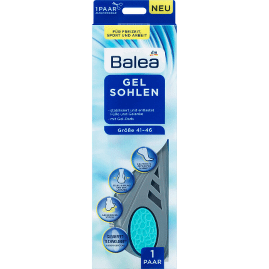 Balea Gel shoe lashes 41/46, 1 pièce