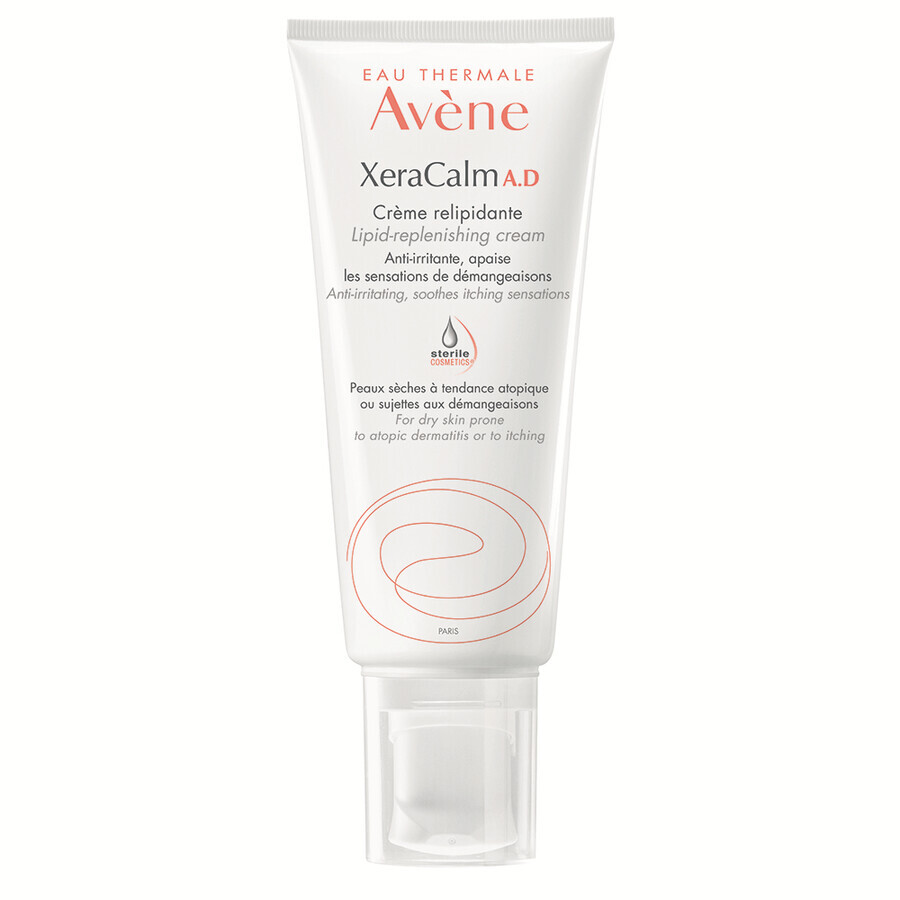 Avene XeraCalm AD Crema relipidante per pelli secche soggette a dermatite atopica o prurito, 200 ml