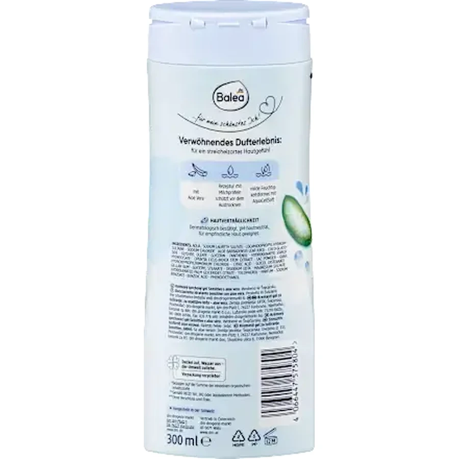 Gel de ducha Balea Sensitive, 300 ml