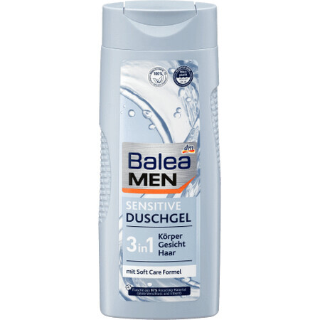 Balea MEN Gel doccia sensibile 3 in 1, 300 ml