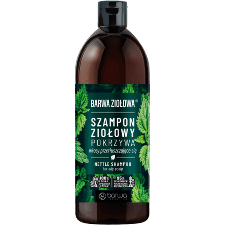 Barwa Brennnessel-Shampoo für fettiges Haar, 480 ml