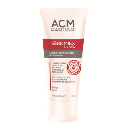 Cremă reparatoare Sebionex Hydra, 40 ml, Acm