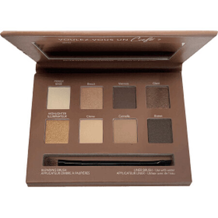 Buorjois Paris Paleta de colorete Rue du Café Chocolat Nude Edition, 7,68 g