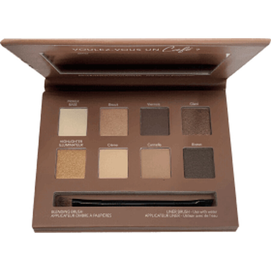 Buorjois Paris Paleta de colorete Rue du Café Chocolat Nude Edition, 7,68 g