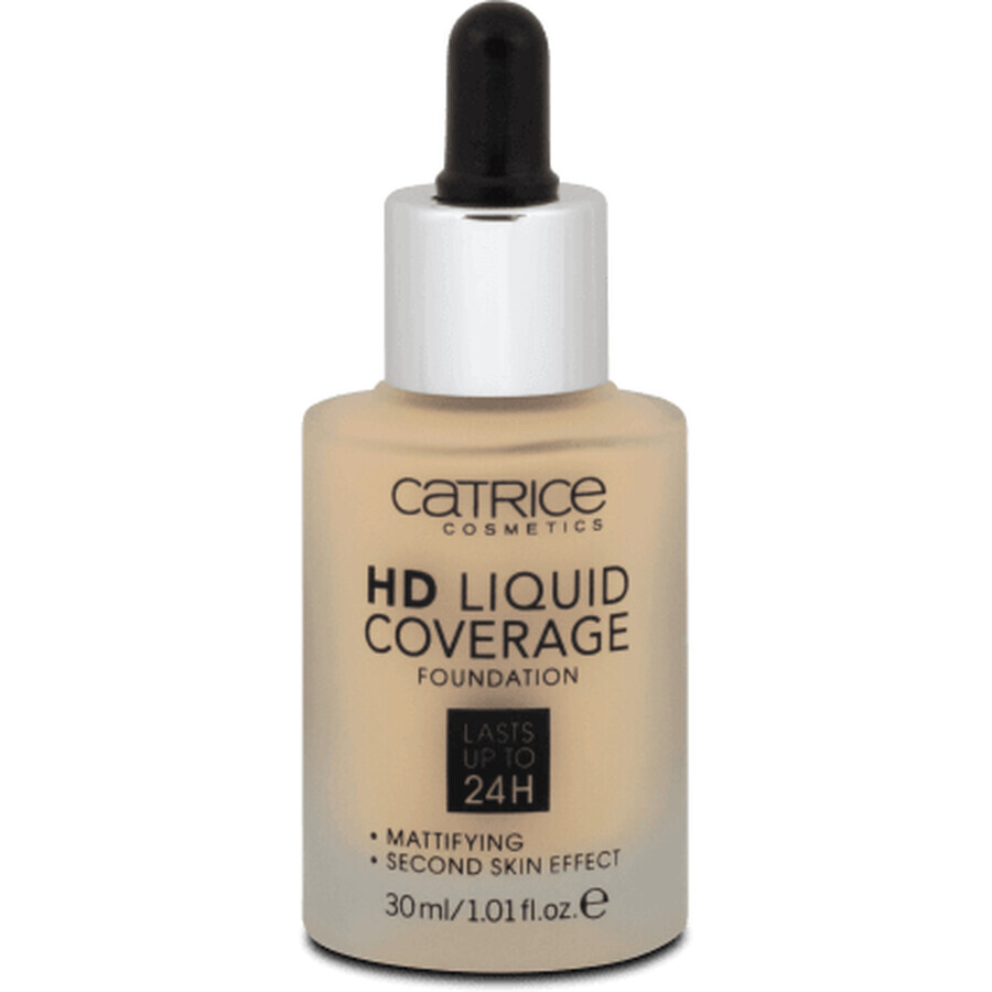 Catrice Base de Maquillaje de Cobertura Líquida HD 040 Beige Cálido, 30 ml