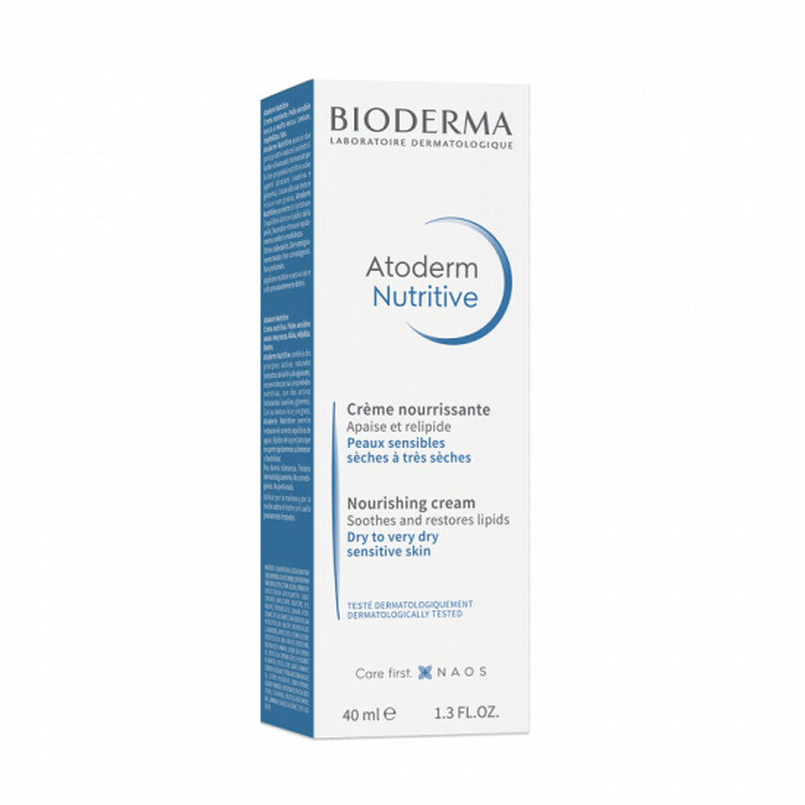 Bioderma Atoderm Voedende Crème voor Droge en Zeer Droge Huid, 40 ml