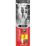 Colgate Tandenborstel Max Wit Houtskool Medium, 2 stuks