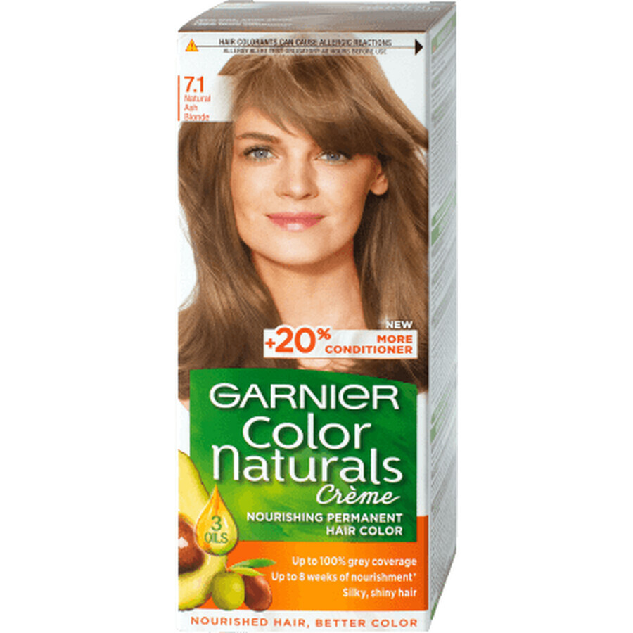 Color Naturals Tintura permanente per capelli 7.1 biondo grigio, 1 pz