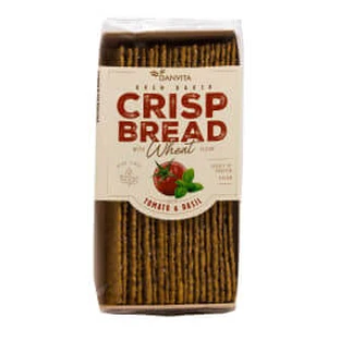 Danvita Crisp bread with tomatoes and basil, 130 g