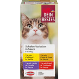 Dein Bestes cibo umido per gatti in casseruola in salsa 8*100g, 800g