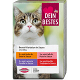 Dein Bestes cibo per gatti carne e pesce in salsa 12*100g, 1200g