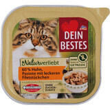 Dein Bestes Alimento umido con pollo per gatti, 100 g